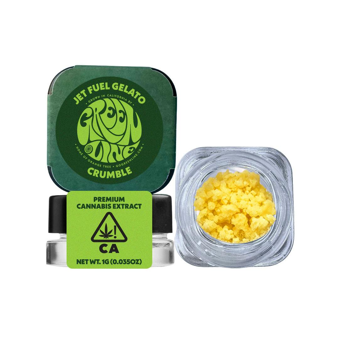 $16 - Jet Fuel Gelato (Crumble) - Greenline - 1g
