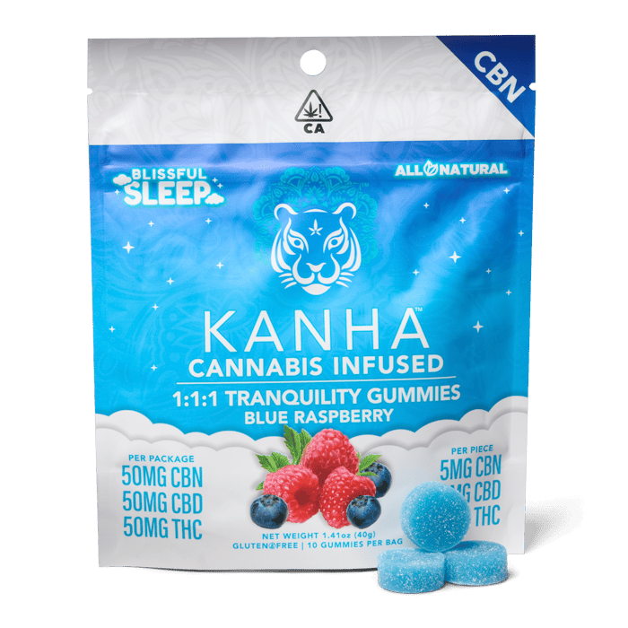 KANHA - GUMMIES 10PK [50MG] 1:1:1 CBN:CBD:THC SLEEP TRANQUILITY
