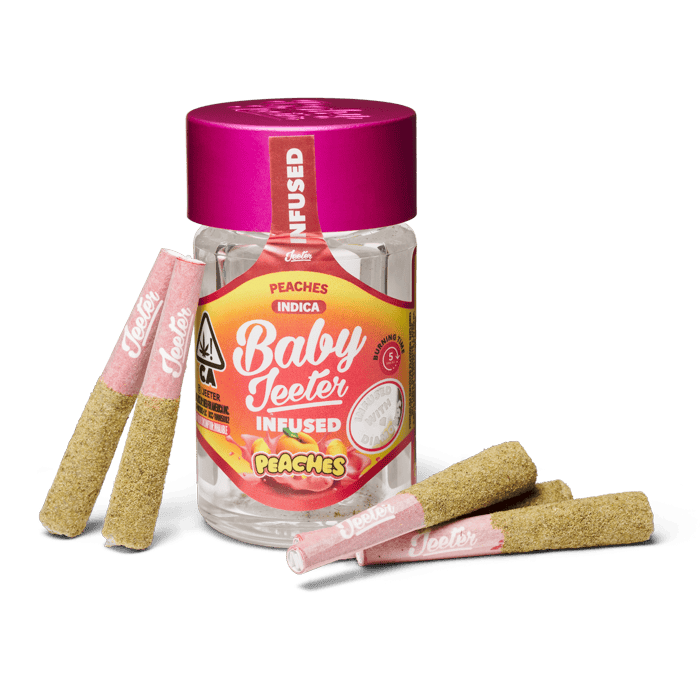 JEETER - BABY JEETER INFUSED PREROLL 5PK [2.5G] PEACHES