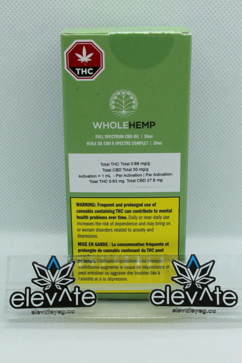 Wholehemp Full Spectrum CBD Oil 30ml
