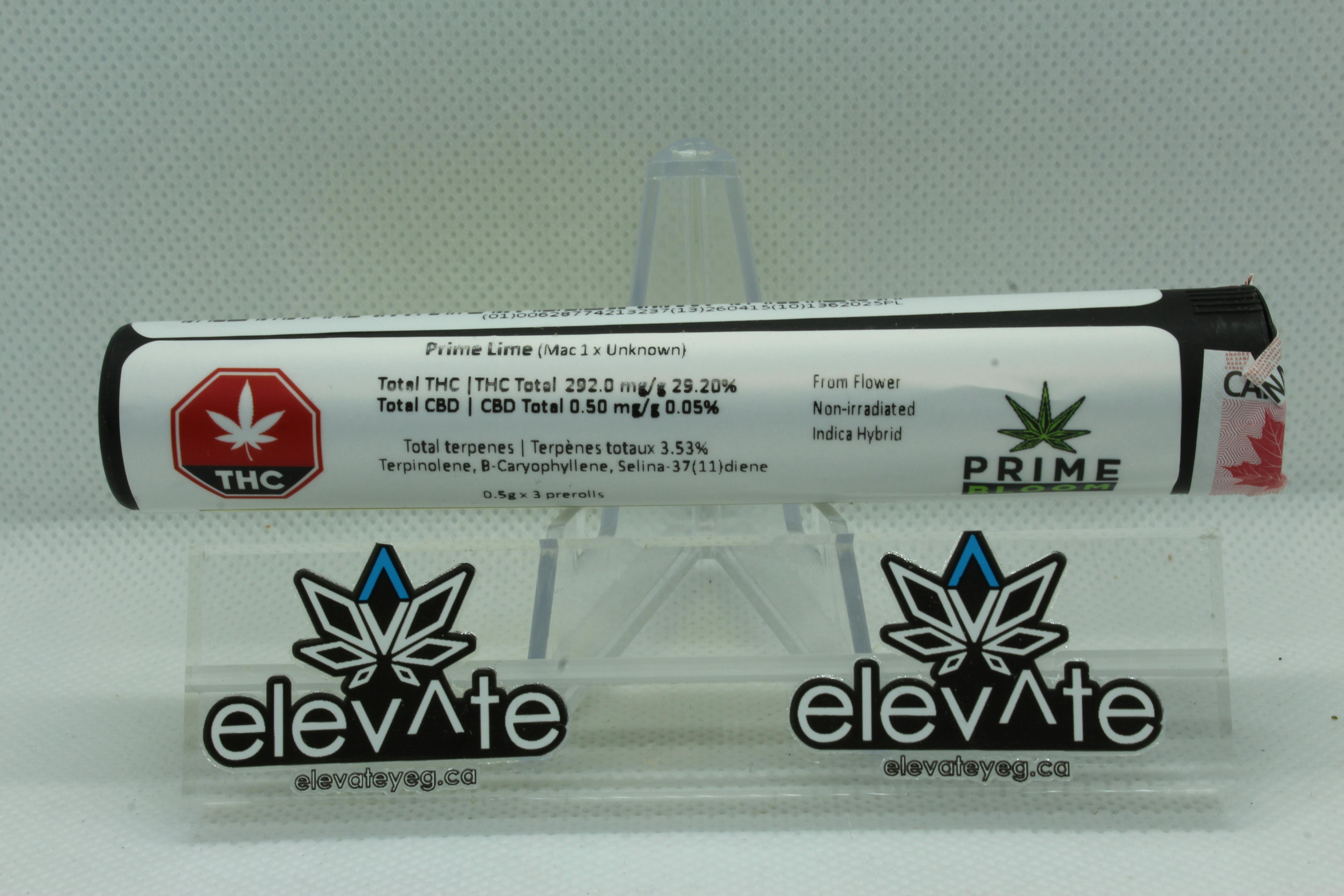 Prime Bloom Prime Lime Pre Rolls 3 x 0.5g