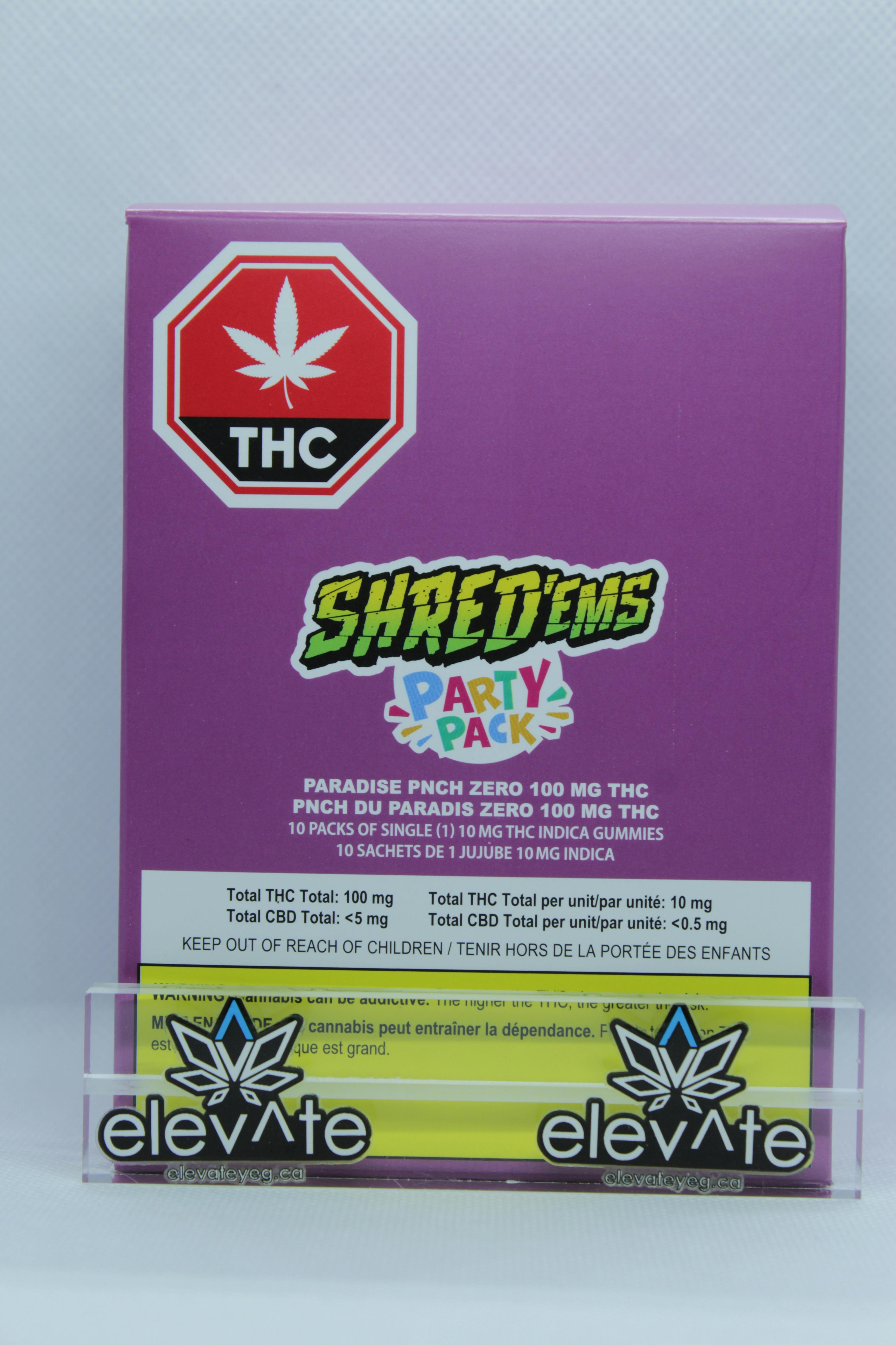 Shred'ems PARTY PACK Paradise PNCH Zero Max10 Soft Chews x10