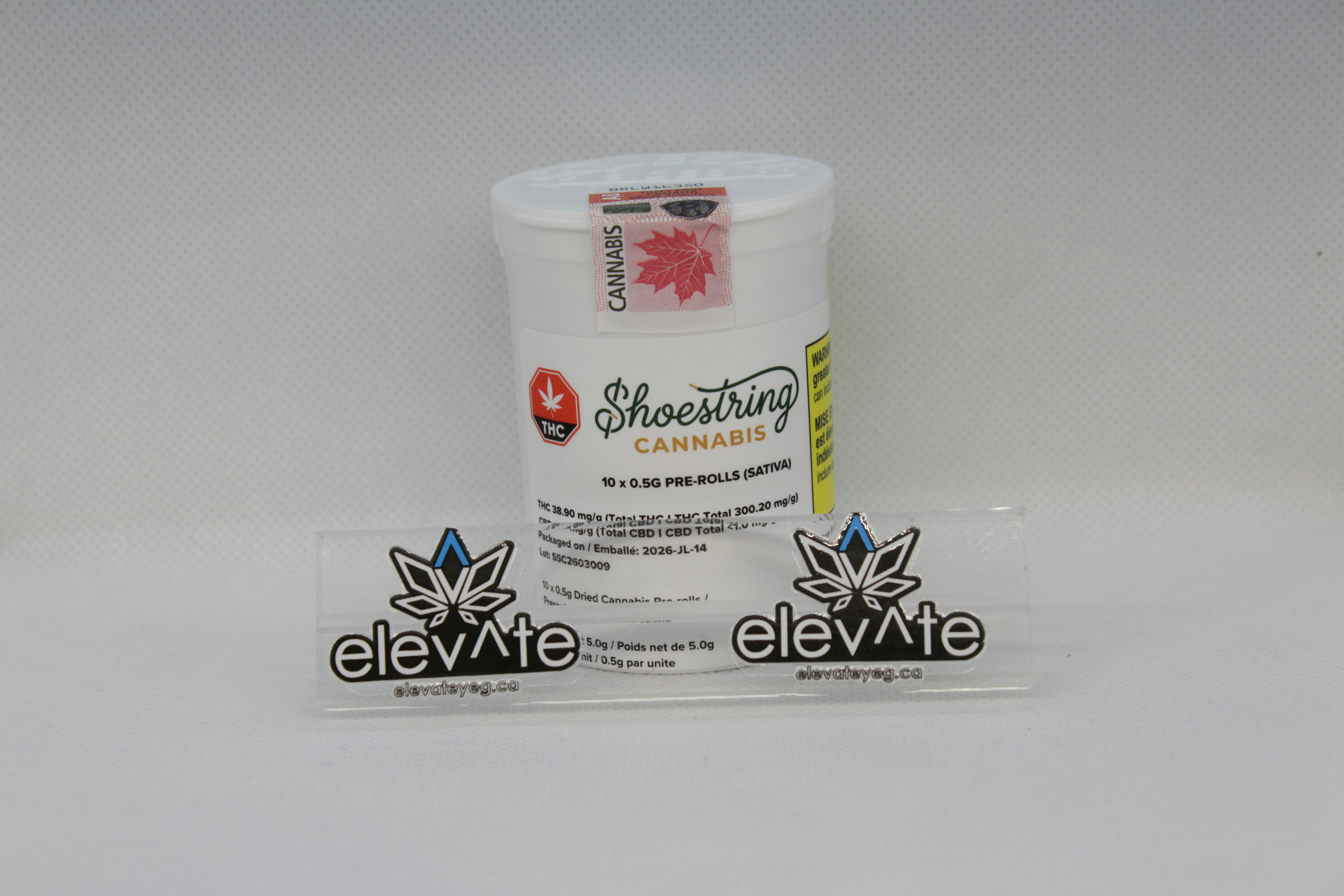 Shoestring Cannabis SATIVA Pre Rolls 10 x 0.5g