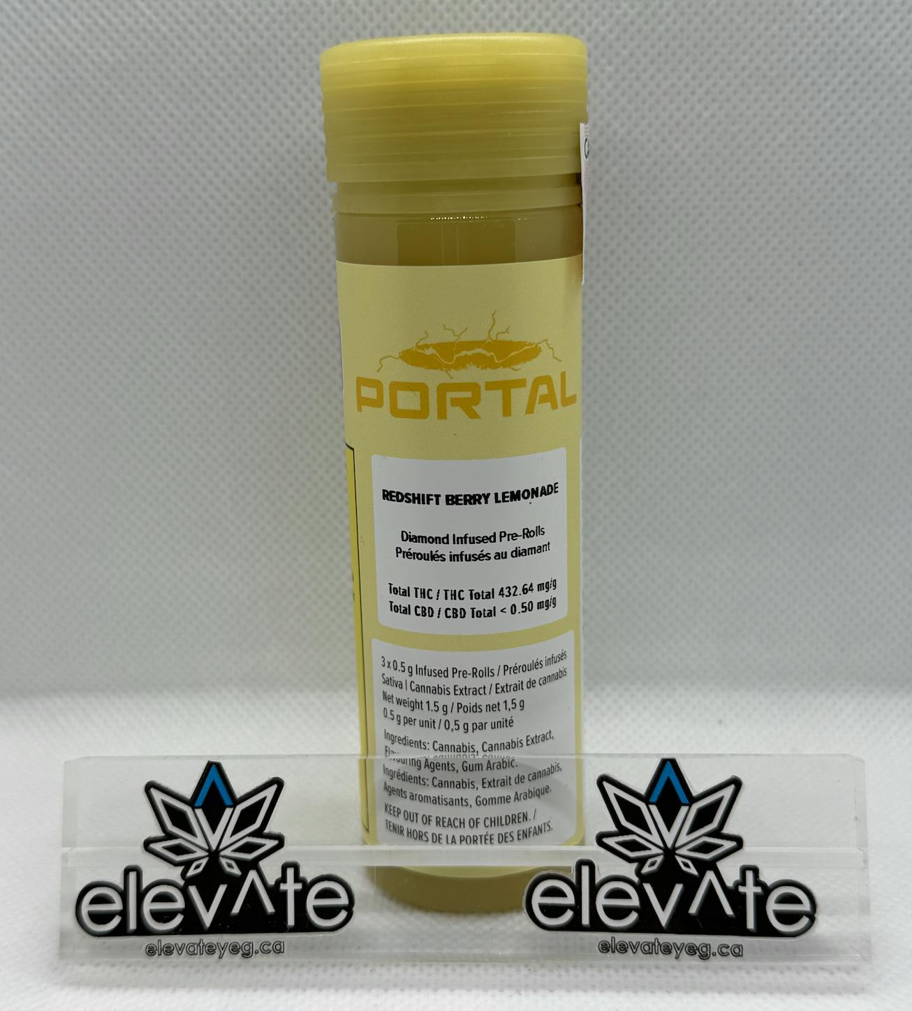 Portal Redshift Berry Lemonade Diamond Infused Pre Rolls 3 x 0.5g