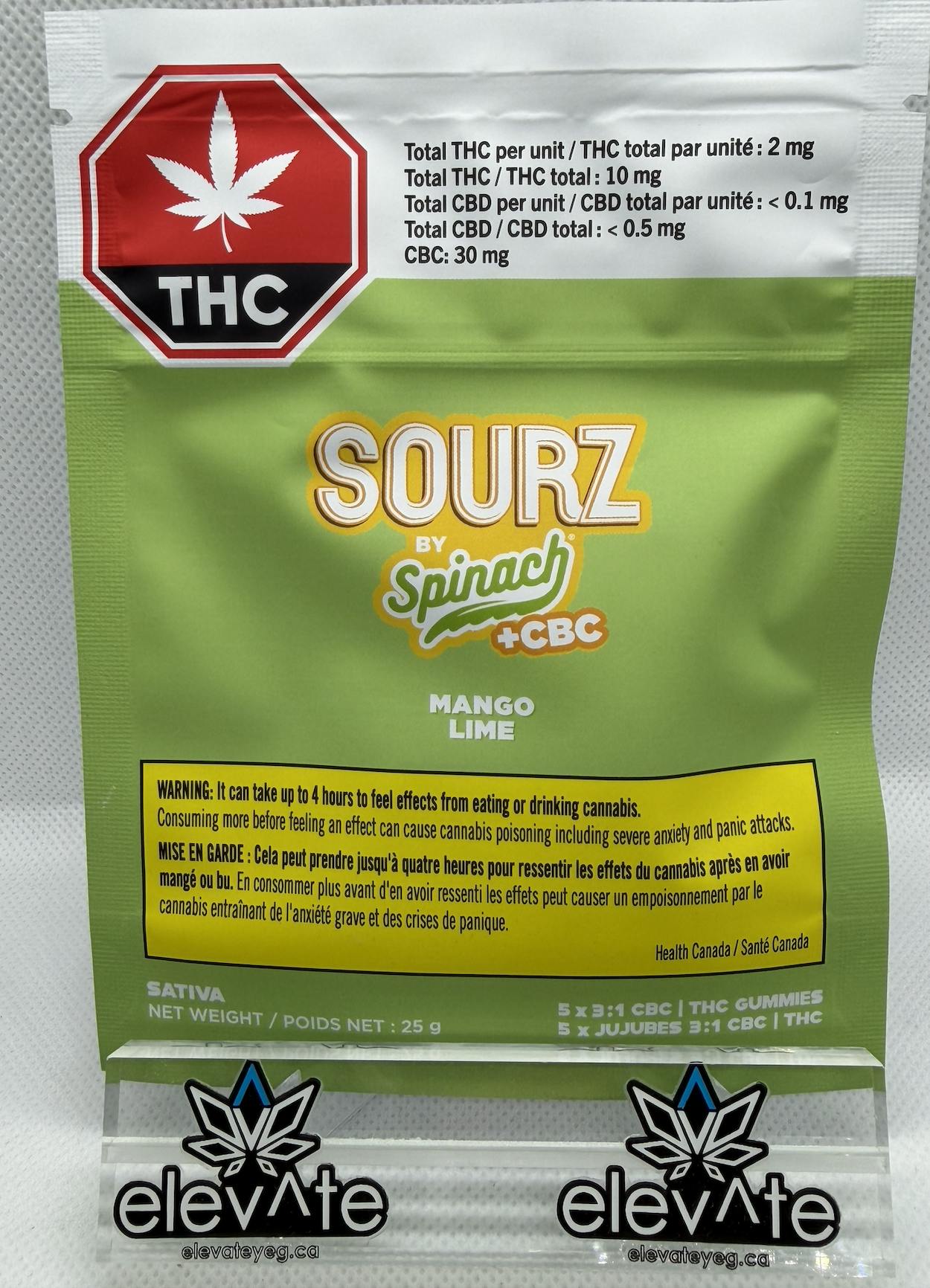 Spinach FEELZ THC:CBC 1:3 Mango Lime Soft Chews x5