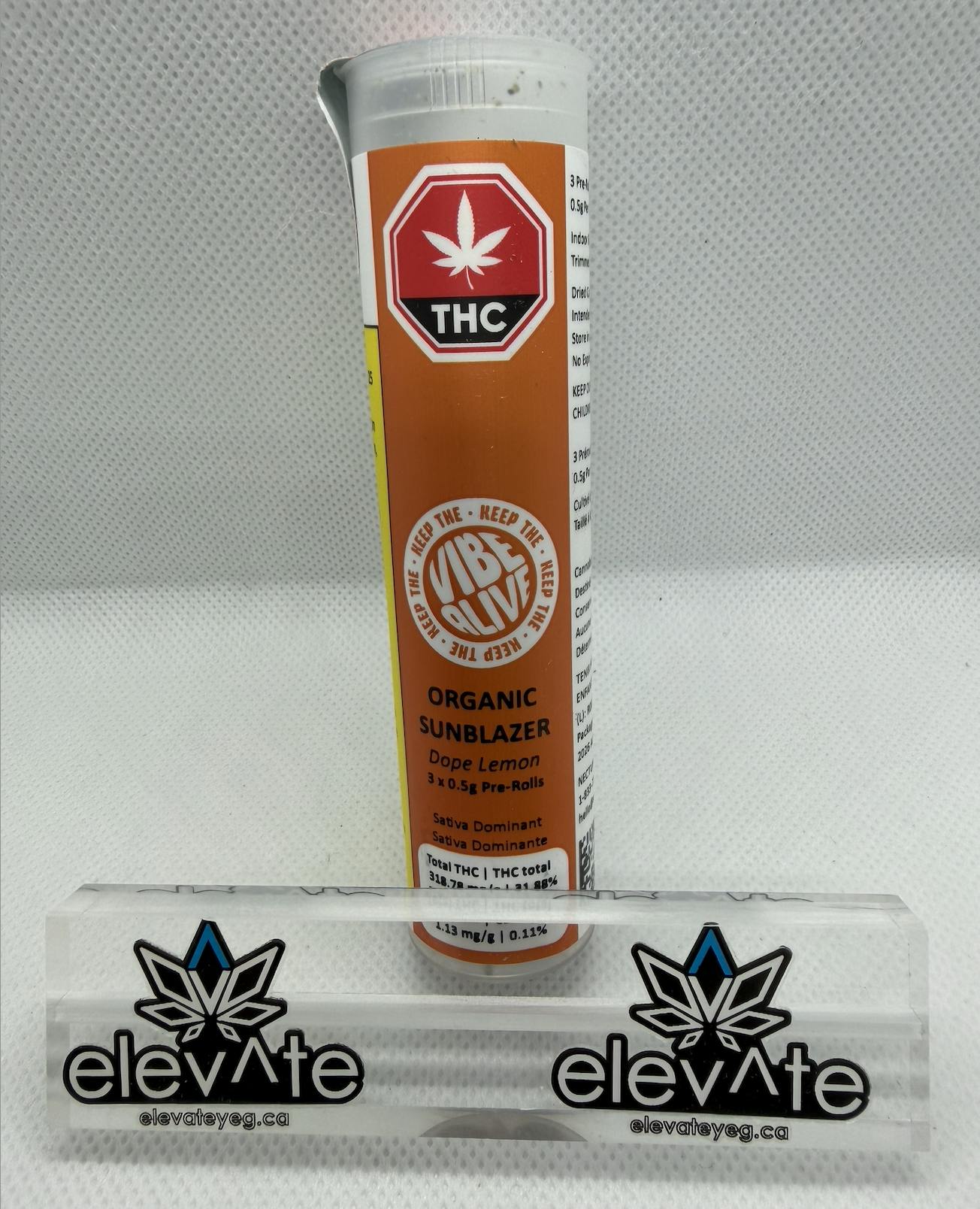 Vibe Alive Organic Sunblazer Pre Rolls 3 x 0.5g