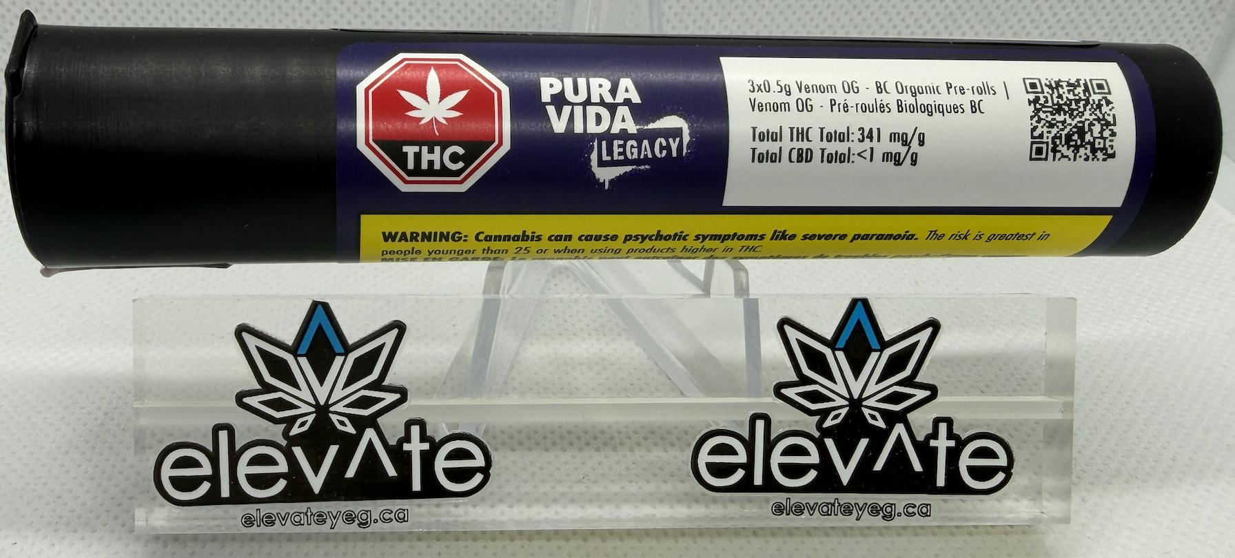 Pura Vida Venom OG Pre Rolls 3 x 0.5g