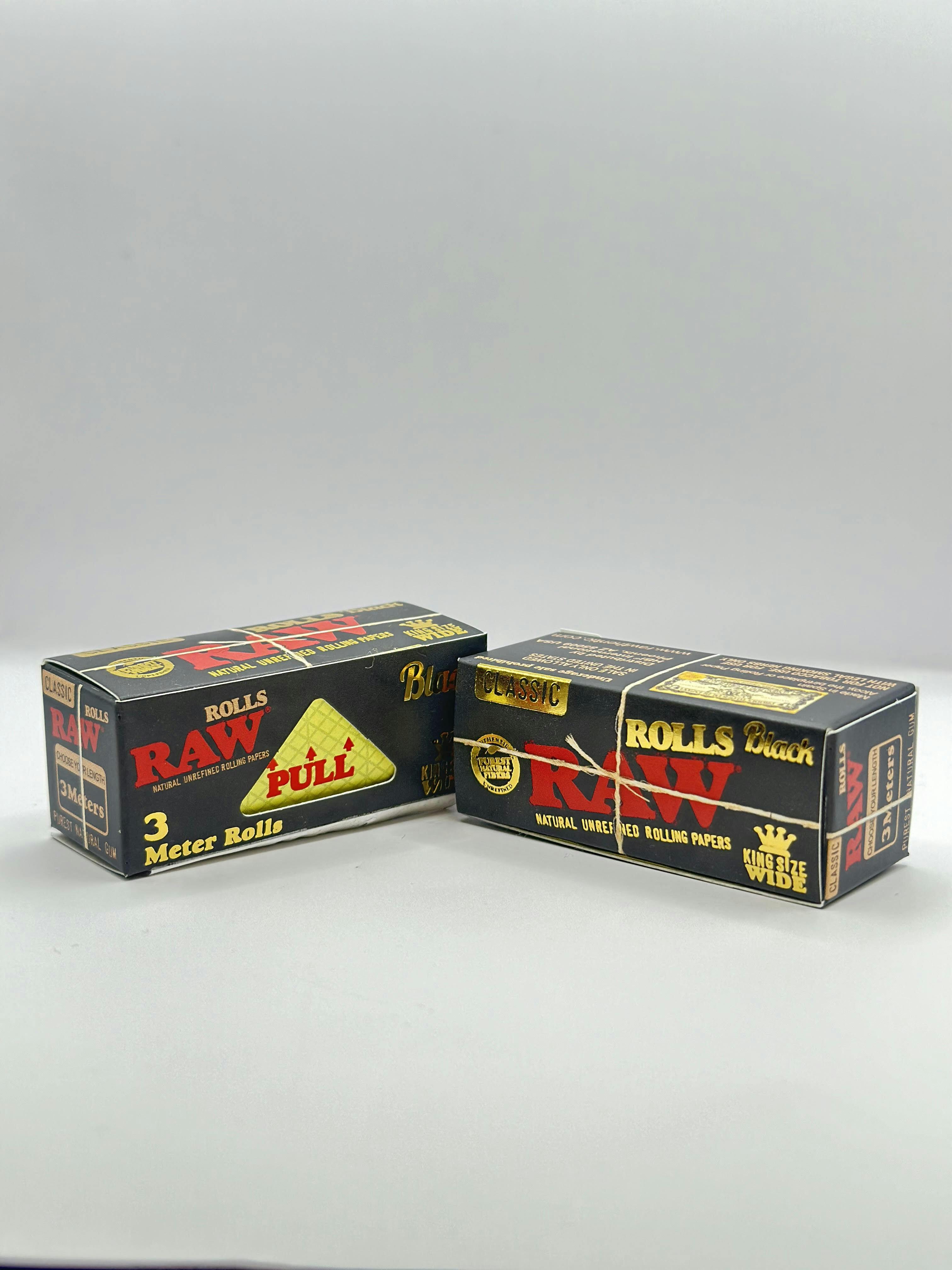 Raw - King Size Black Wide Roll