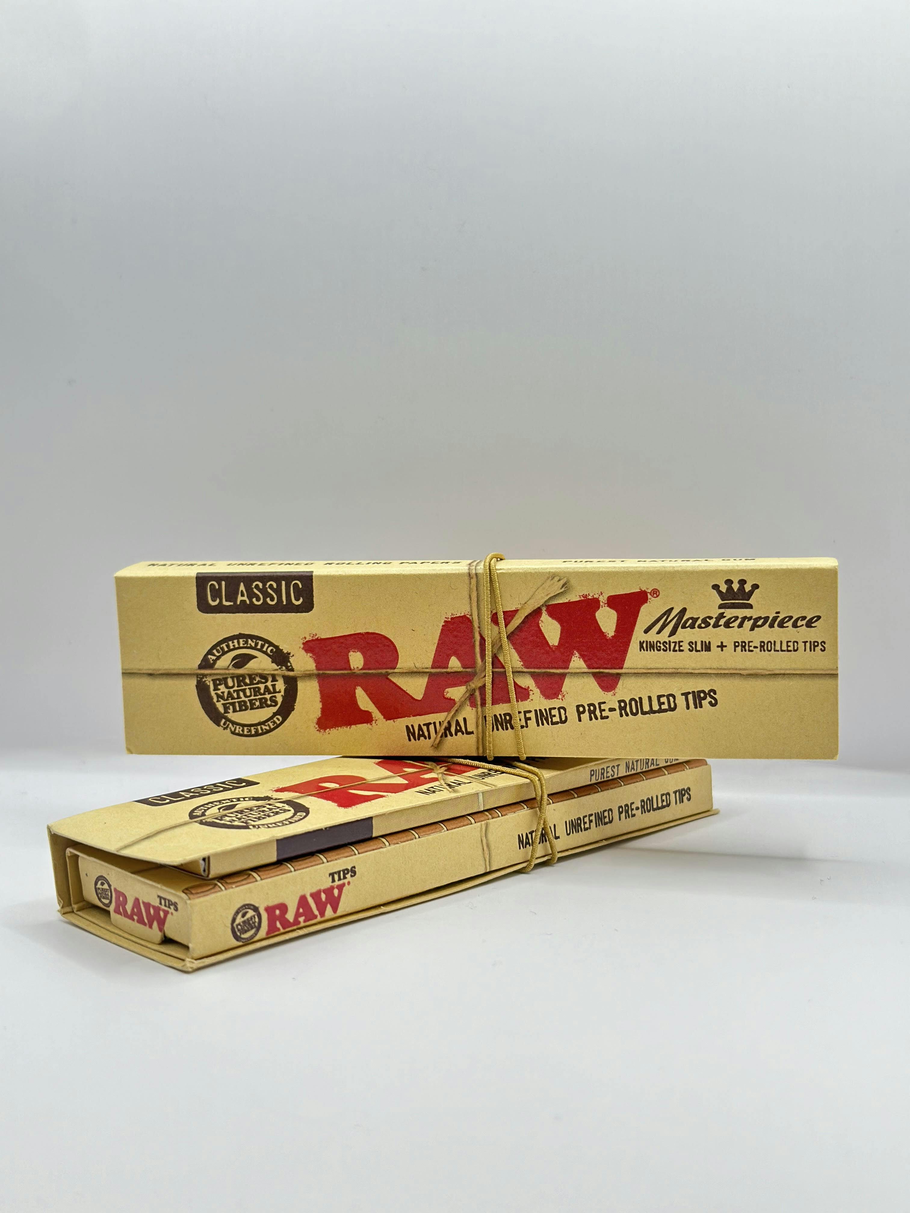 Raw - King Size Slim Classic Masterpiece + pre rolled tips