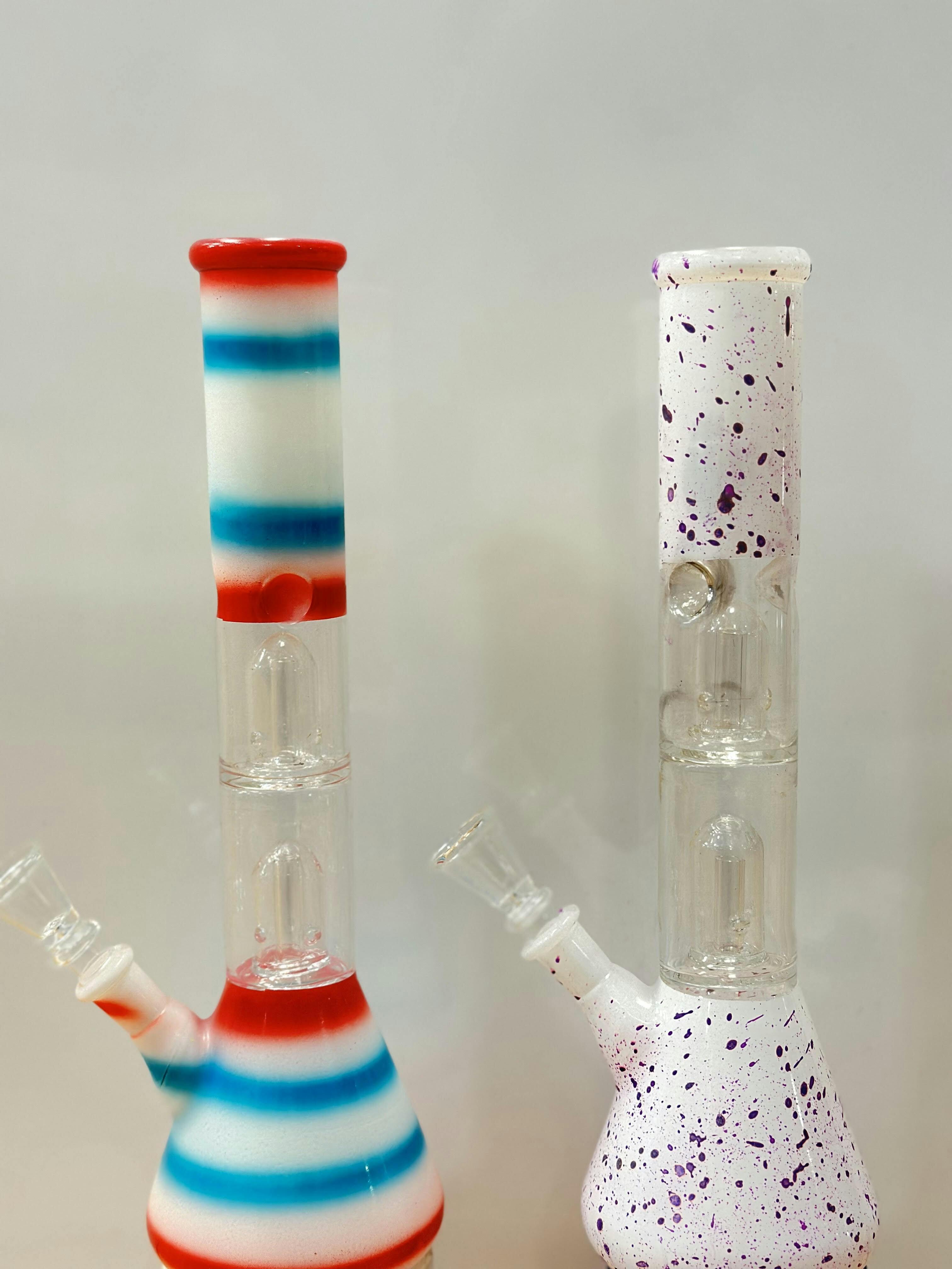 12in Multi colored Bong MWP23