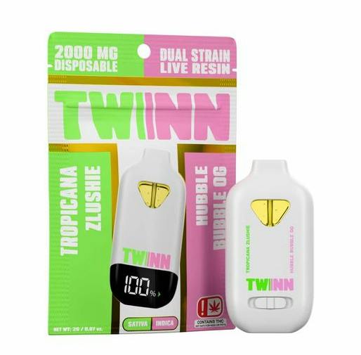 Twinn 2g Disposable pod | Live Resin - Tropicana Zlushie / Hubble Bubble Og