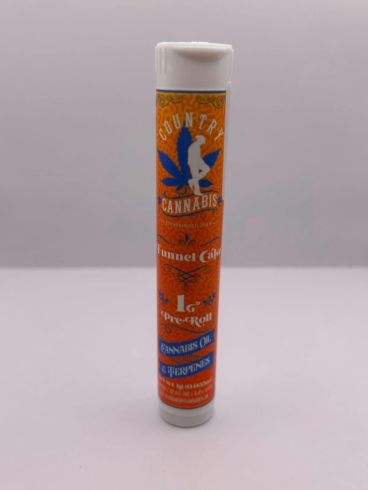 Country Cannabis 1G Infused Preroll - Funnel Cake