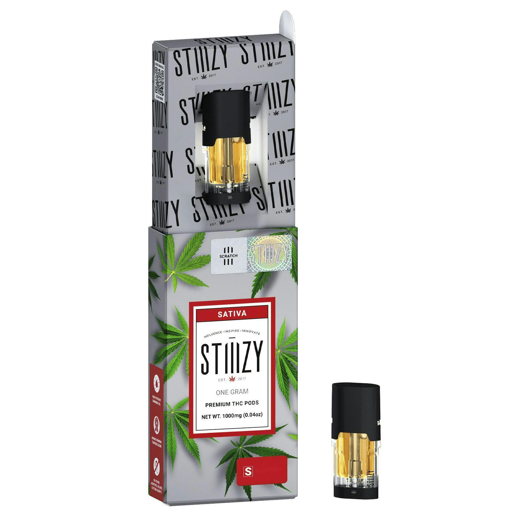Vape Cartridge - SUPER LEMON HAZE 1G Original THC Pod - STIIIZY