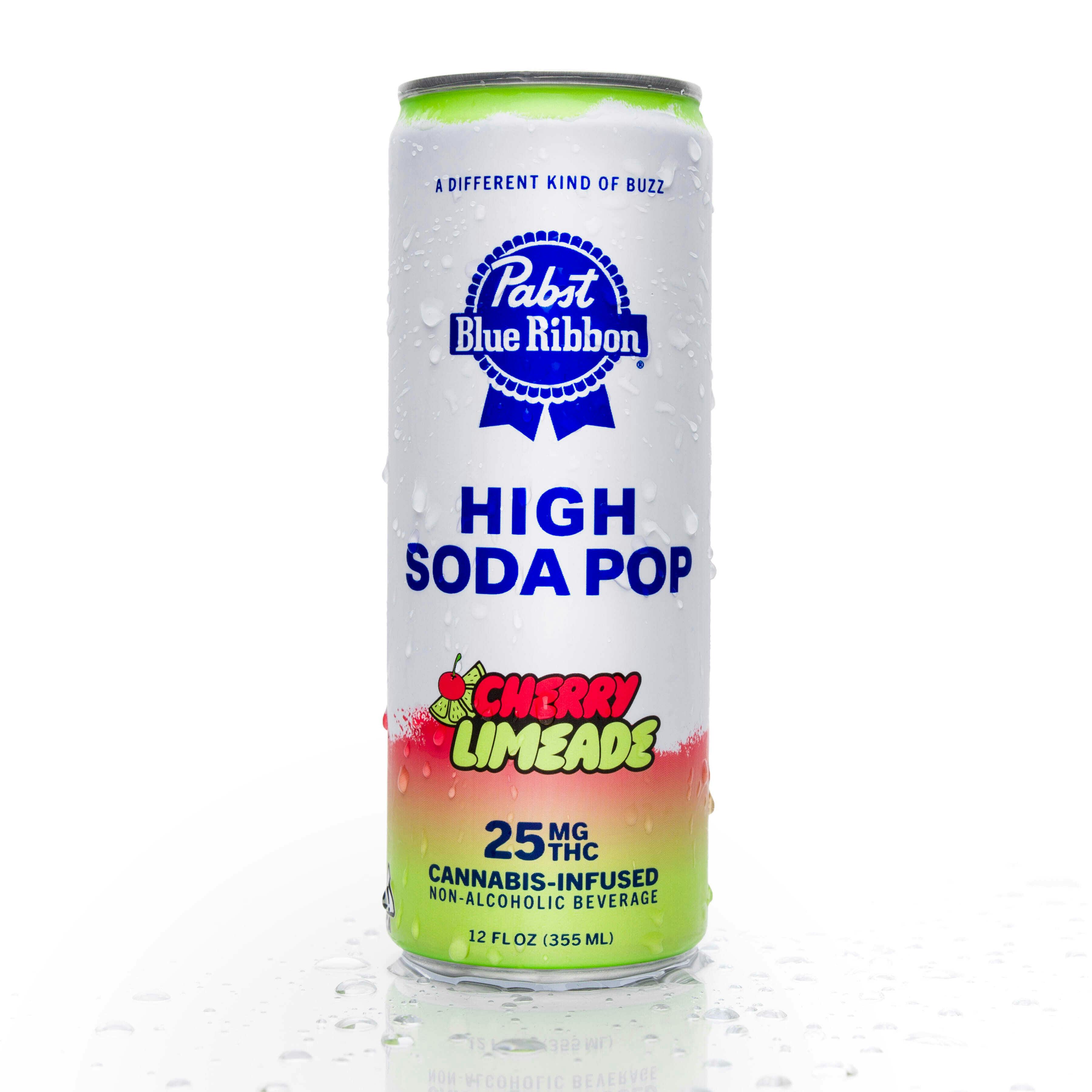 Pabst Blue Ribbon: Cherry Limeade High Soda - - Cherry Limeade