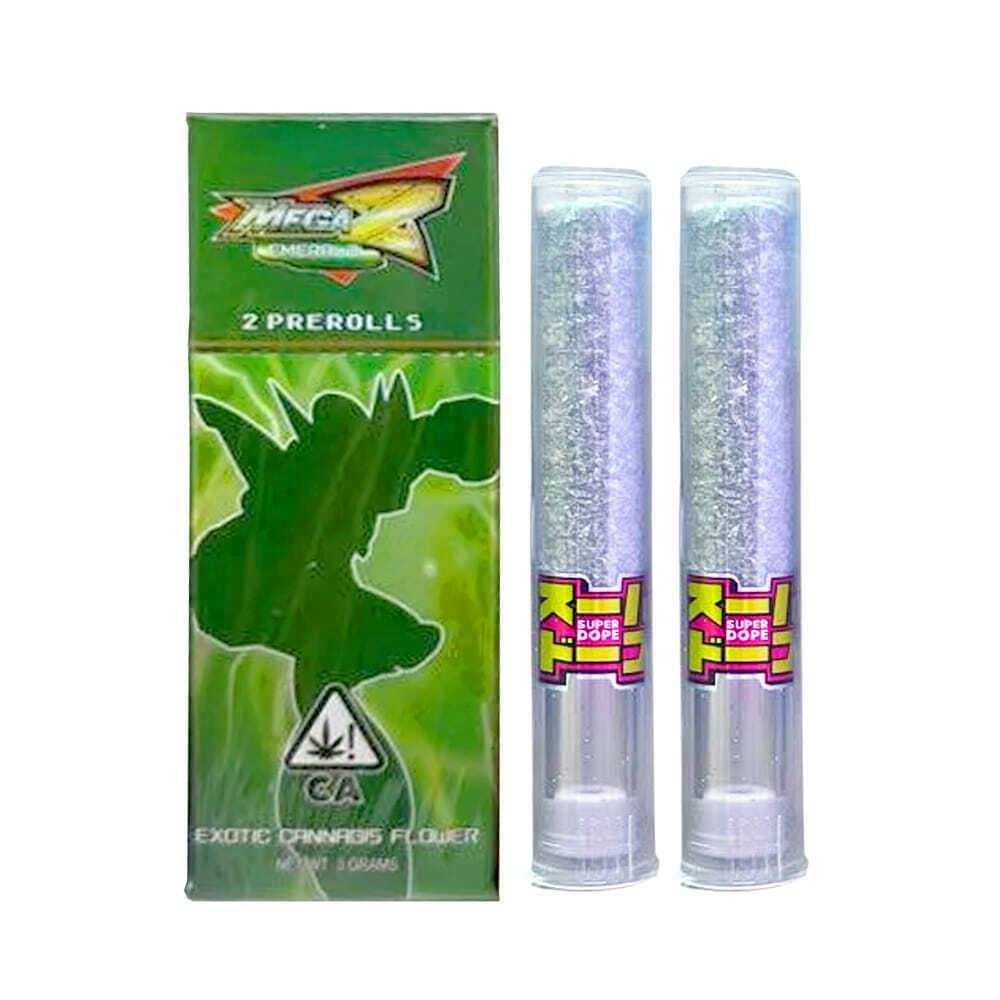 Super Dope - Mega Z Emerald (H) Preroll - 2pk - Mega Z Emerald (H)