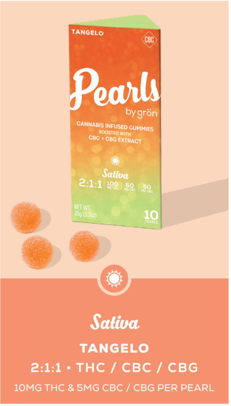 Pearl - Tangelo 2:1:1 THC:CBC:CBG Gummies - 100mg - Tangelo 2:1:1 THC:CBC:CBG