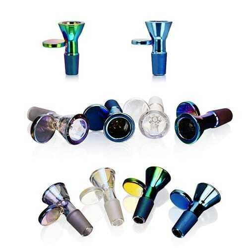 The Showcase - Fumed Bowl with Built in Screen - 14mm - Fumed Bowl w/ Screen