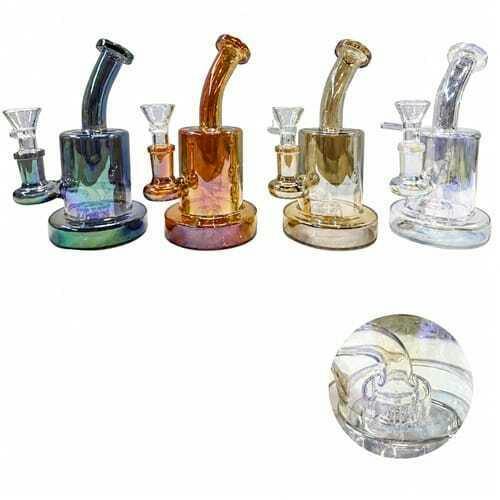 The Showcase - Glass 7" Fumed Rig with Showerhead Perc - 7" Fumed Rig