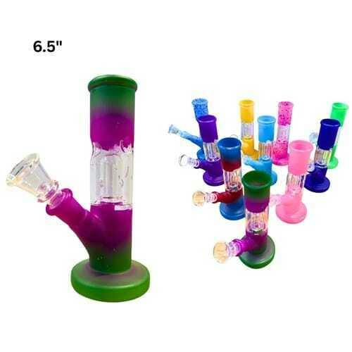 The Showcase - Glass Colored Waterpipe 6.5" - Glass Colored Waterpipe 6.5"