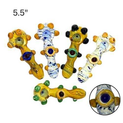 The Showcase - 5.5" Glass Hand Pipe - Eye Pipe - 5.5" Glass Hand Pipe - Eye Pipe