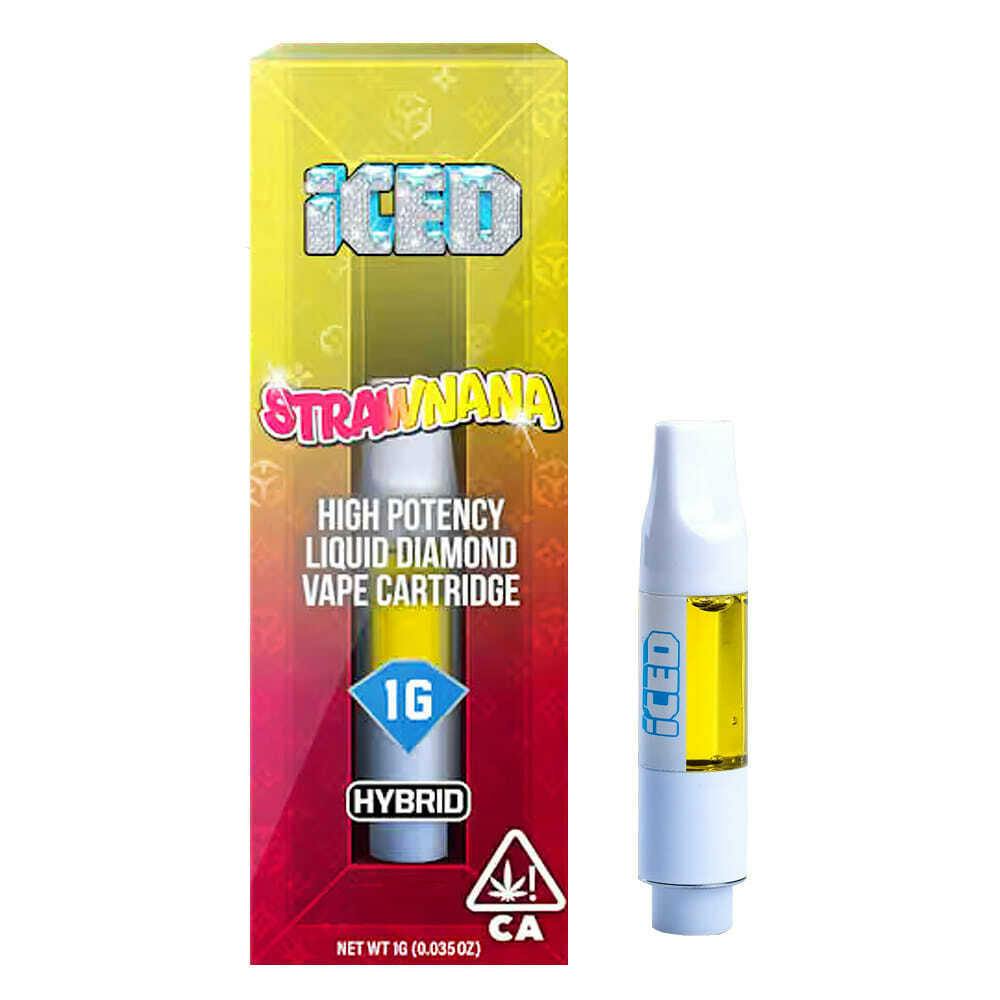 ICED - Strawnana (H) Cartridge -1g * EVERYDAY* - Strawnana (H)