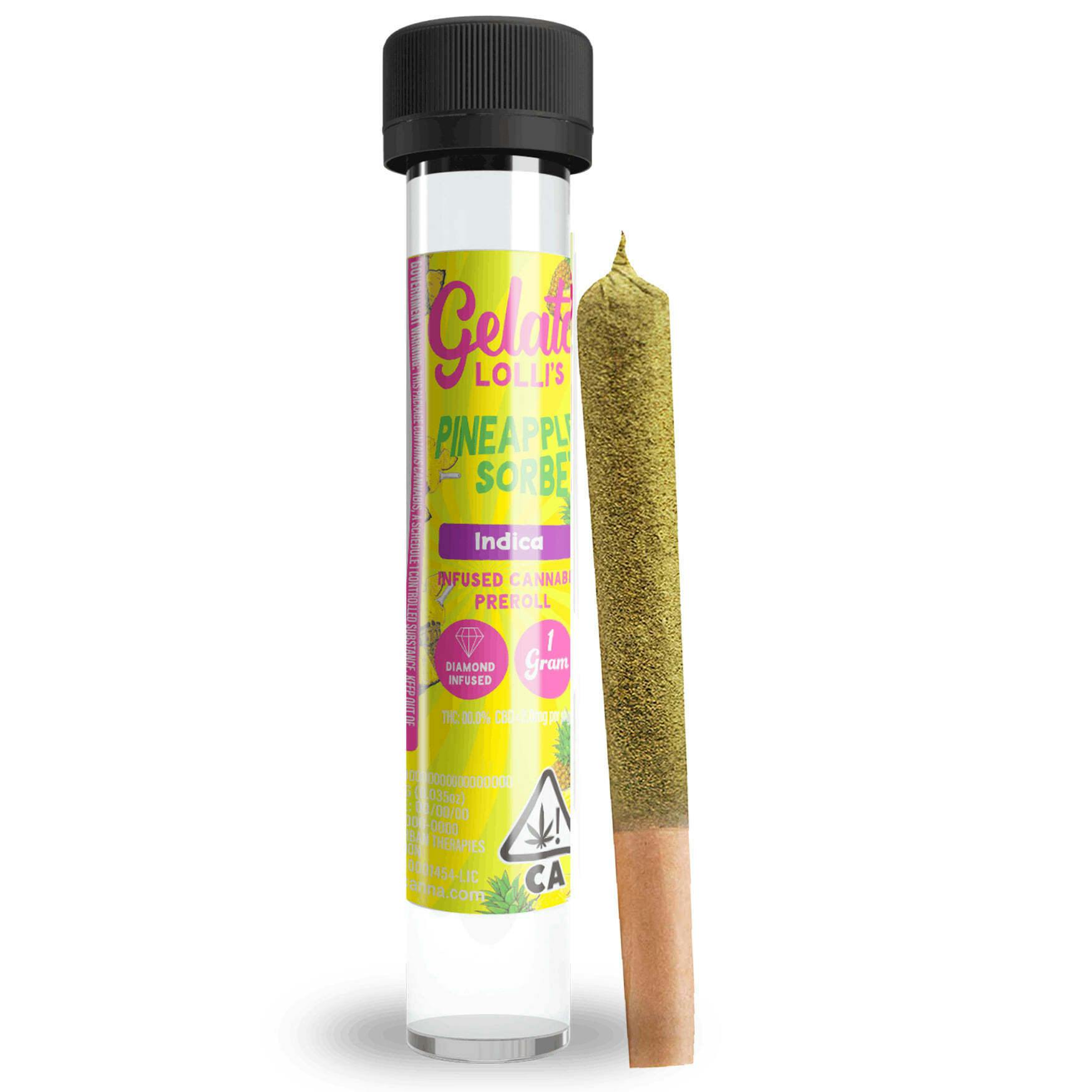 Gelato Canna Co. - Pineapple Sorbet (I) 1.2g Lolli's ** EVERYDAY** - Pineapple Sorbet (I) 1.2g