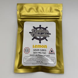Lemon - 500 Mg Sour Cubes - Captains Cannabis