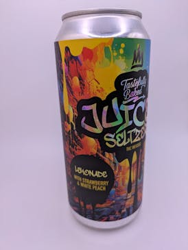 100mg Juiced Seltzer - White Peach & Strawberry Lemonade - Tastefully Baked