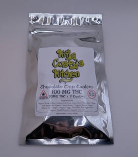 100mg Chocolate Chip Cookies - King Custy