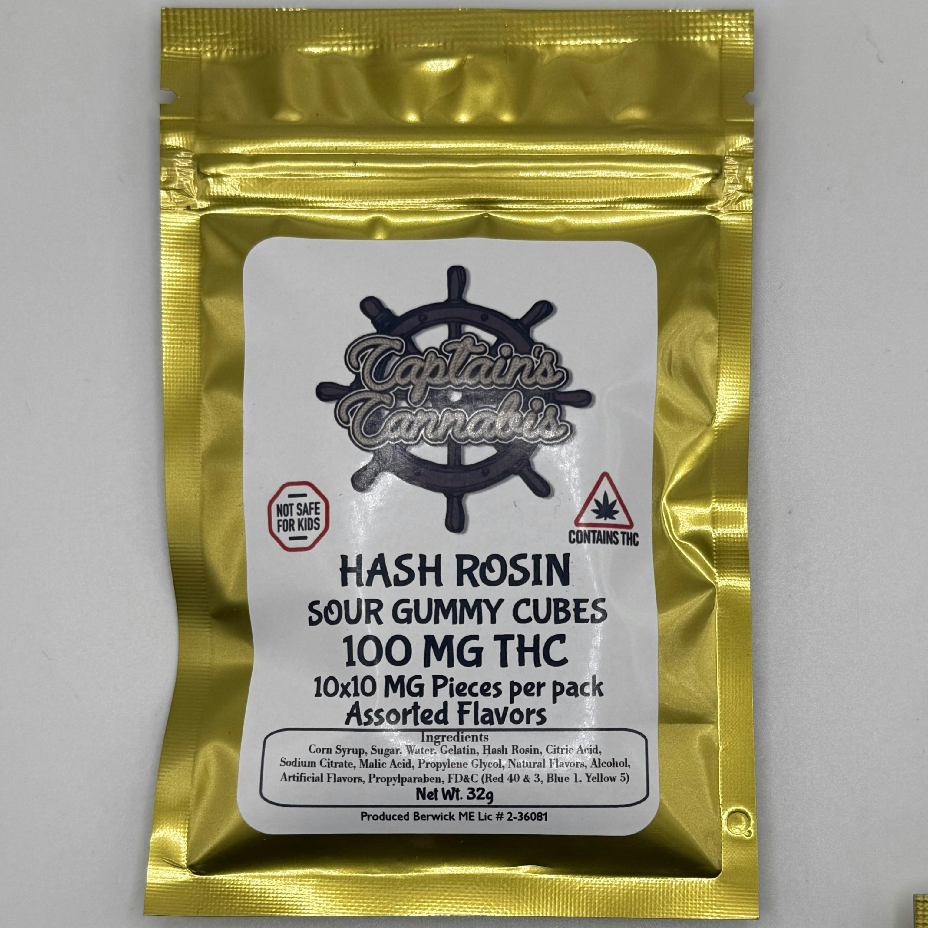 Hash Rosin Cubes - 100mg - Captains Cannabis