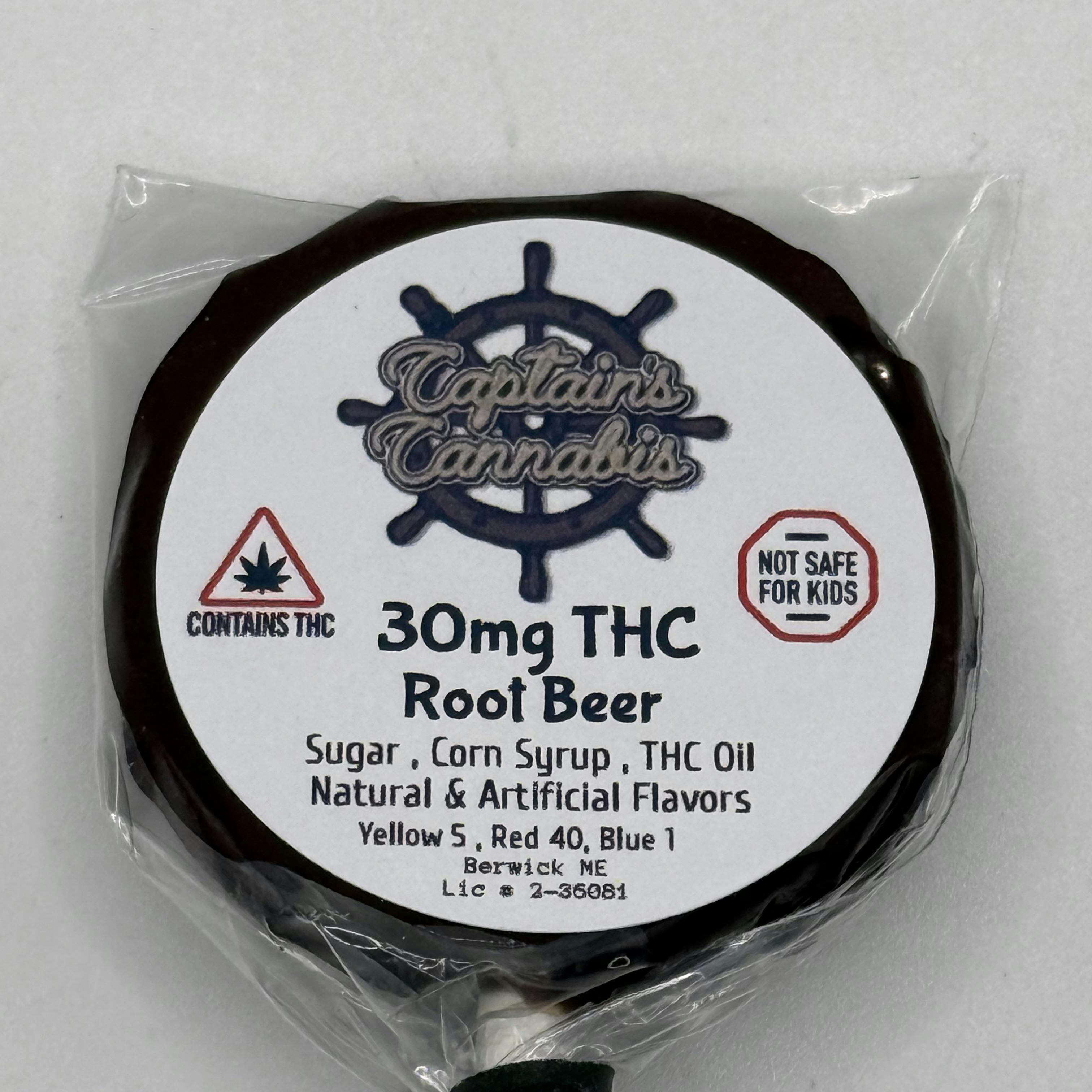 Root Beer Lollipop - 30mg - Captains Cannabis