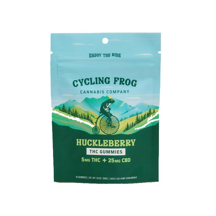 Cycling Frog Gummies - | Huckleberry | 50mg at Green Apple Cannabis