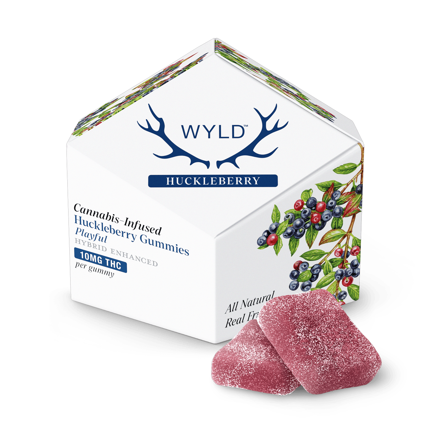 Wyld THC Gummies - | Huckleberry | Hybrid | 50mg at Green Apple Cannabis