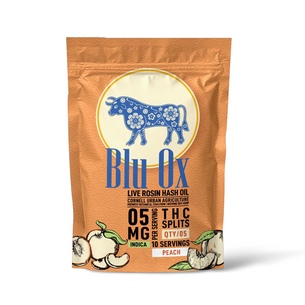 Nothing But Canna Gummies - | Blu Ox Peach | Indica | 50mg