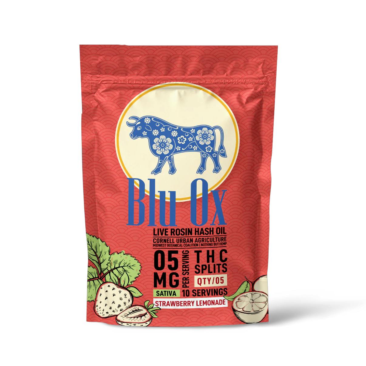 Nothing But Canna Gummies - | Blu Ox Strawberry Lemonade | Sativa | 50mg