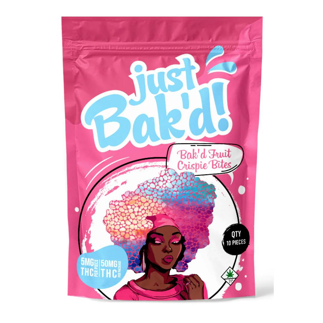 Just Bak'd - | Fruit Crispie Bites | 50mg