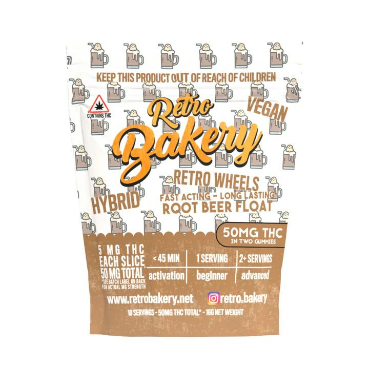Retro Wheels - | Root Beer Float | 50mg at Green Apple Cannabis