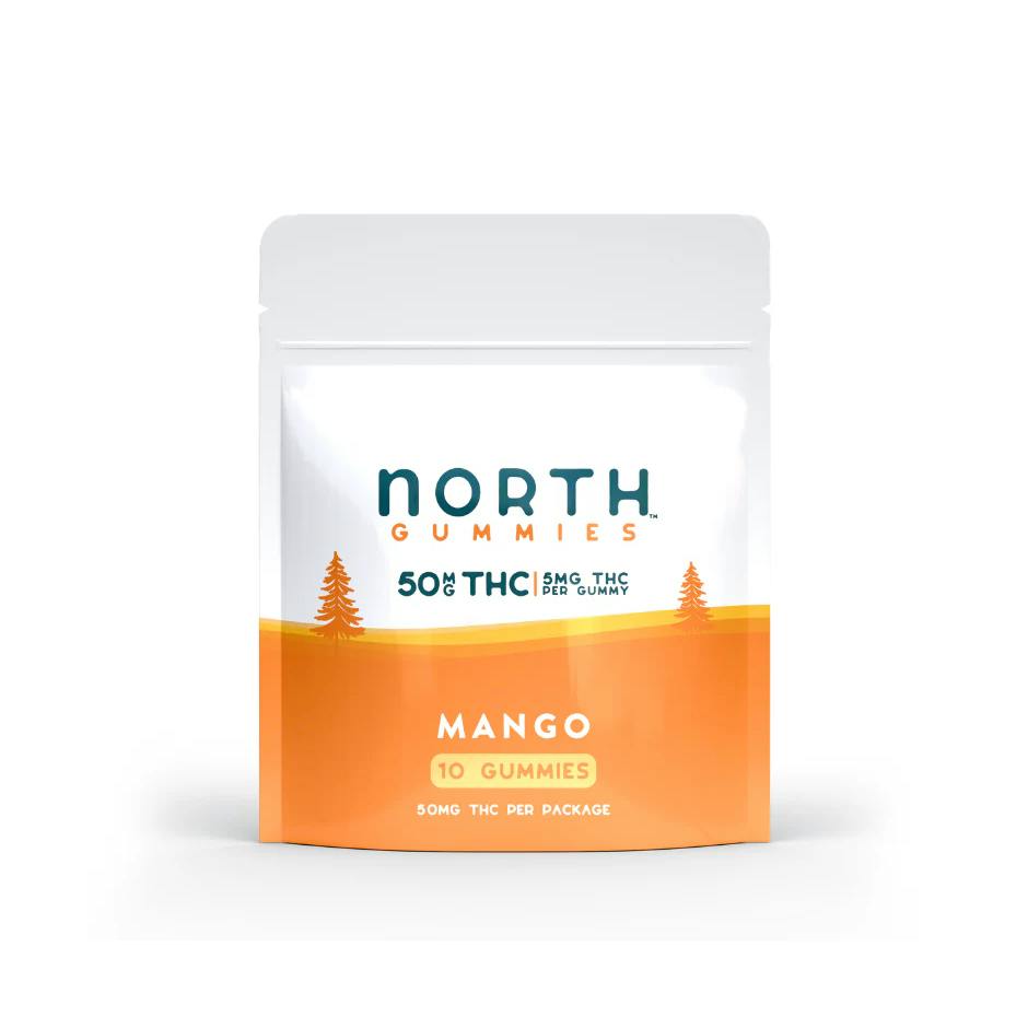 North Gummies - | Mango | 50mg at Green Apple Cannabis