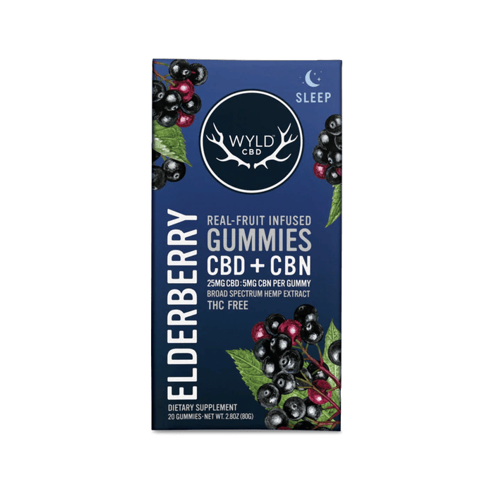 Wyld CBD Gummies - | Elderberry | 20ct | 600mg