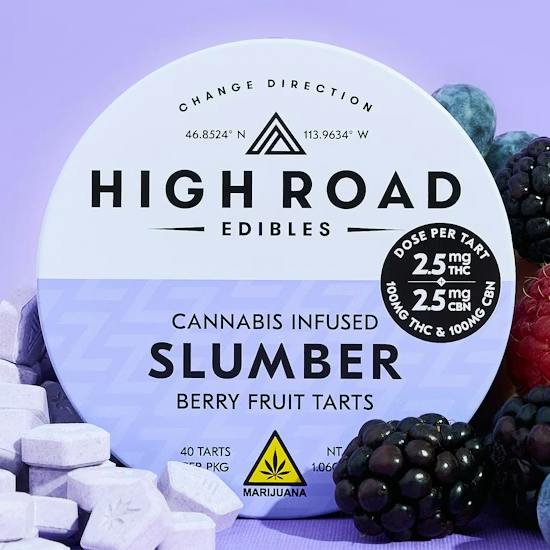 Slumber - Berry Fruit Tarts - Indica + Cbn - 40 Pack