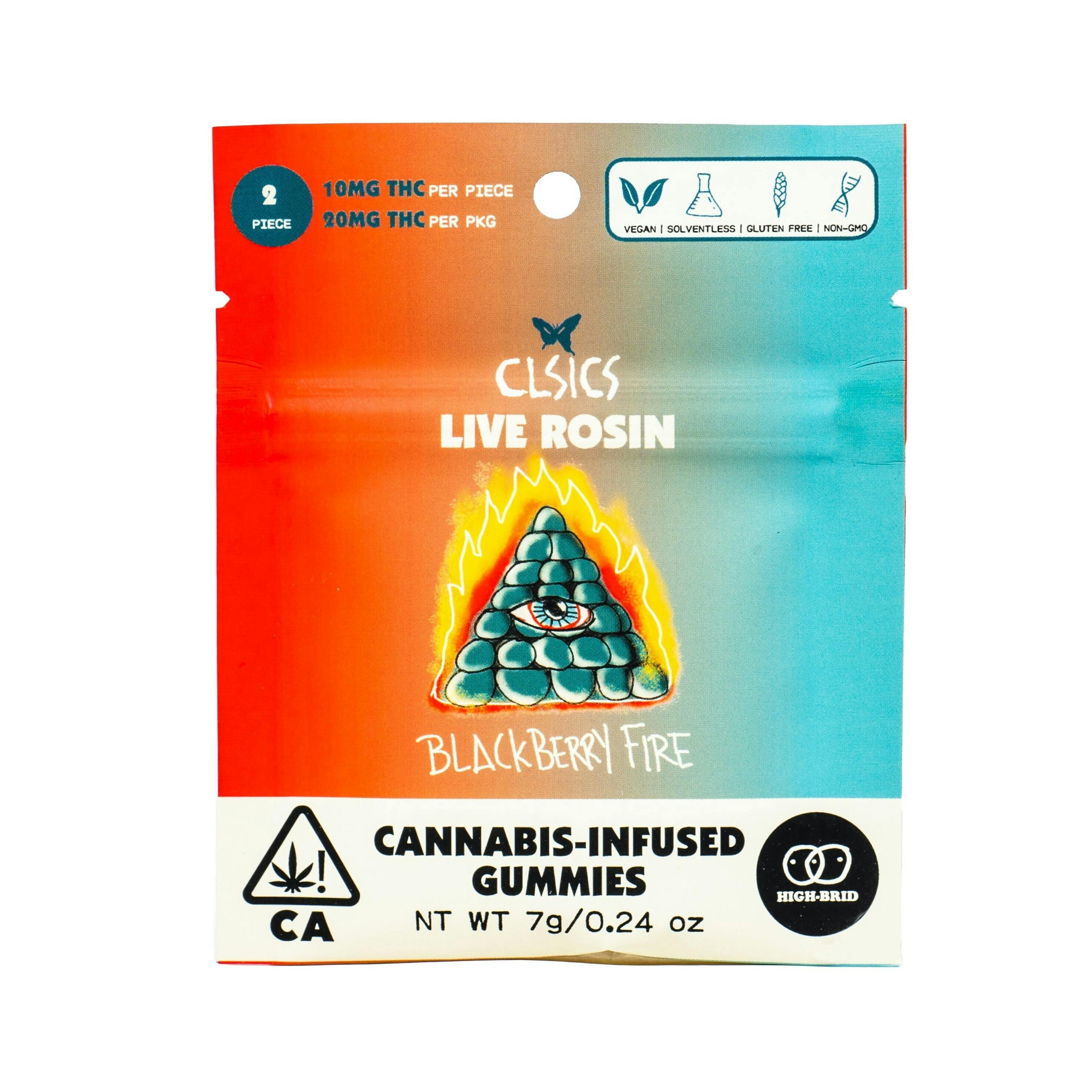 CLSICS Rosin & Rosin Infused Pre Rolls — Blackberry Fire -brid