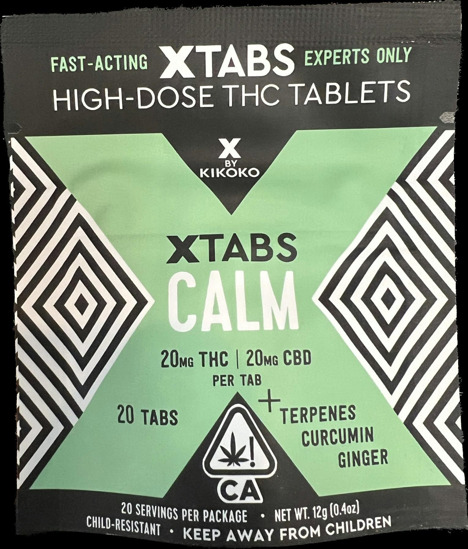 Xtabs Calm 1:1 THC:CBD | 500mg 20-Pack