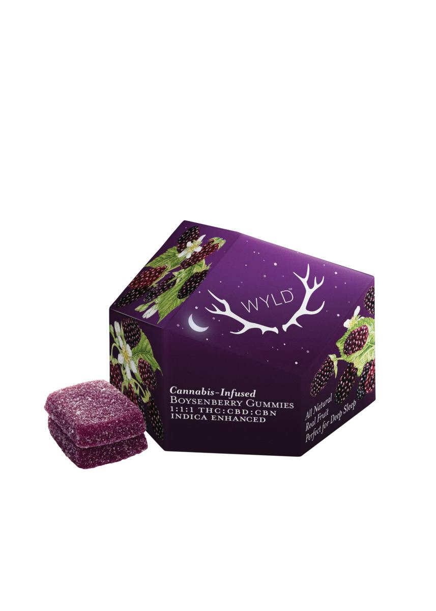 Wyld Boysenberry 1:1:1 Thc:Cbd:Cbn Gummies