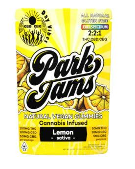 Park Jams Lemon Sativa 2:2:1 THC/CBD/CBG Gummies 10mg