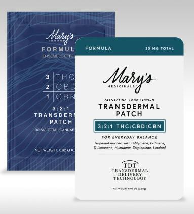 Mary's Medicinals 3:2:1 Thc/Cbd/Cbn Patch