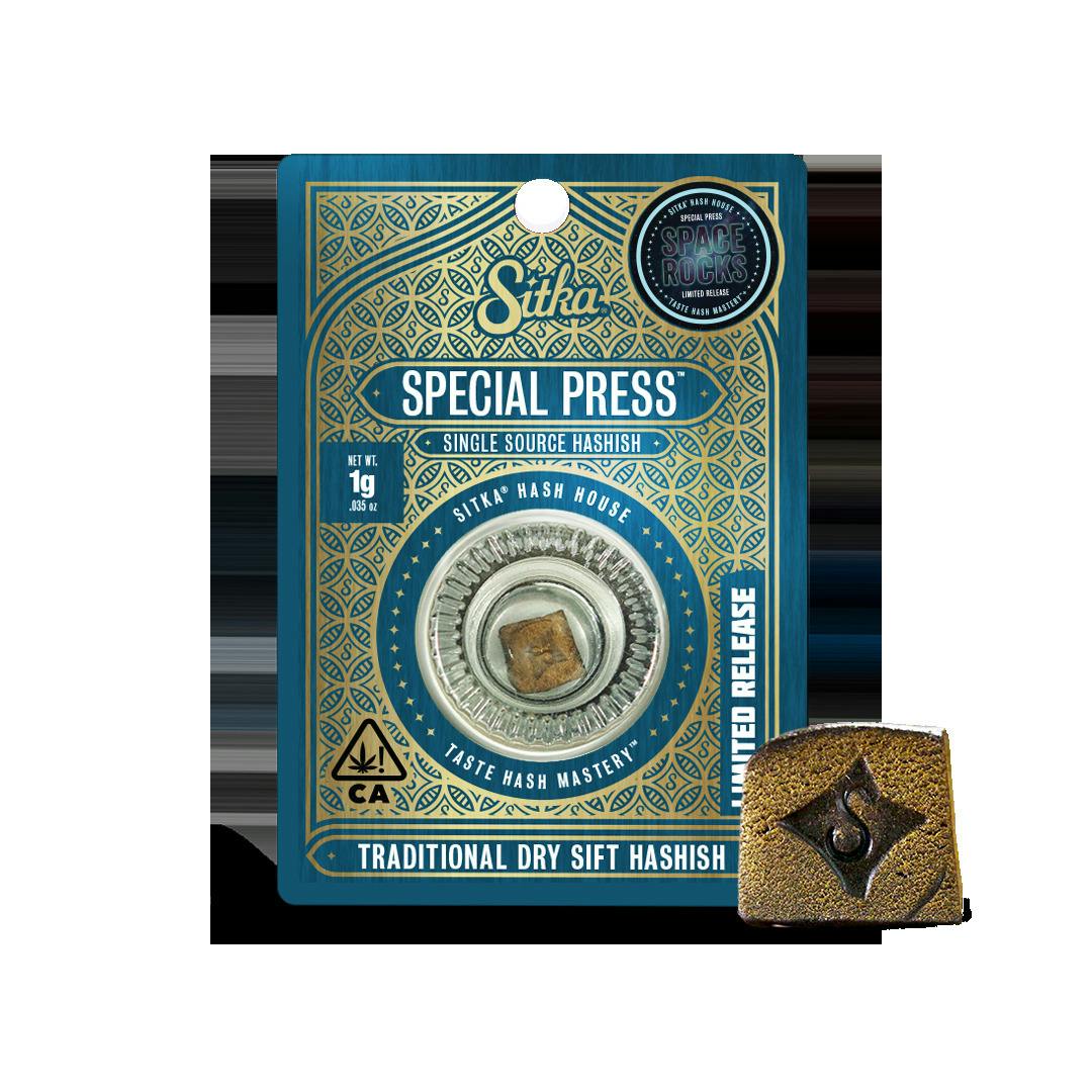 Sitka Space Rocks Special Press Traditional Dry Sift Hashish