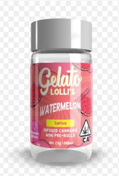 Lolli's Watermelon Infused Preroll Pack by Gelato