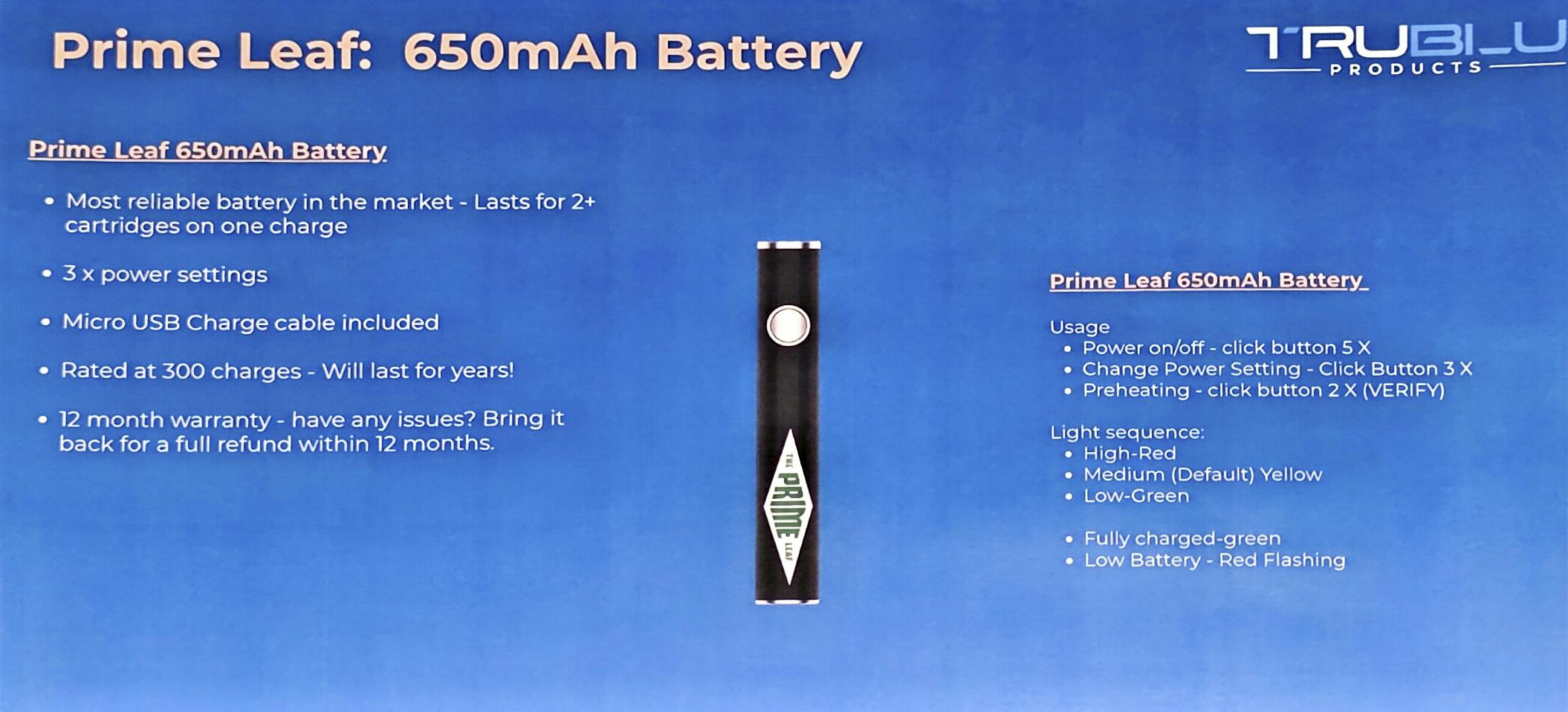 The Prime Leaf Button Battery