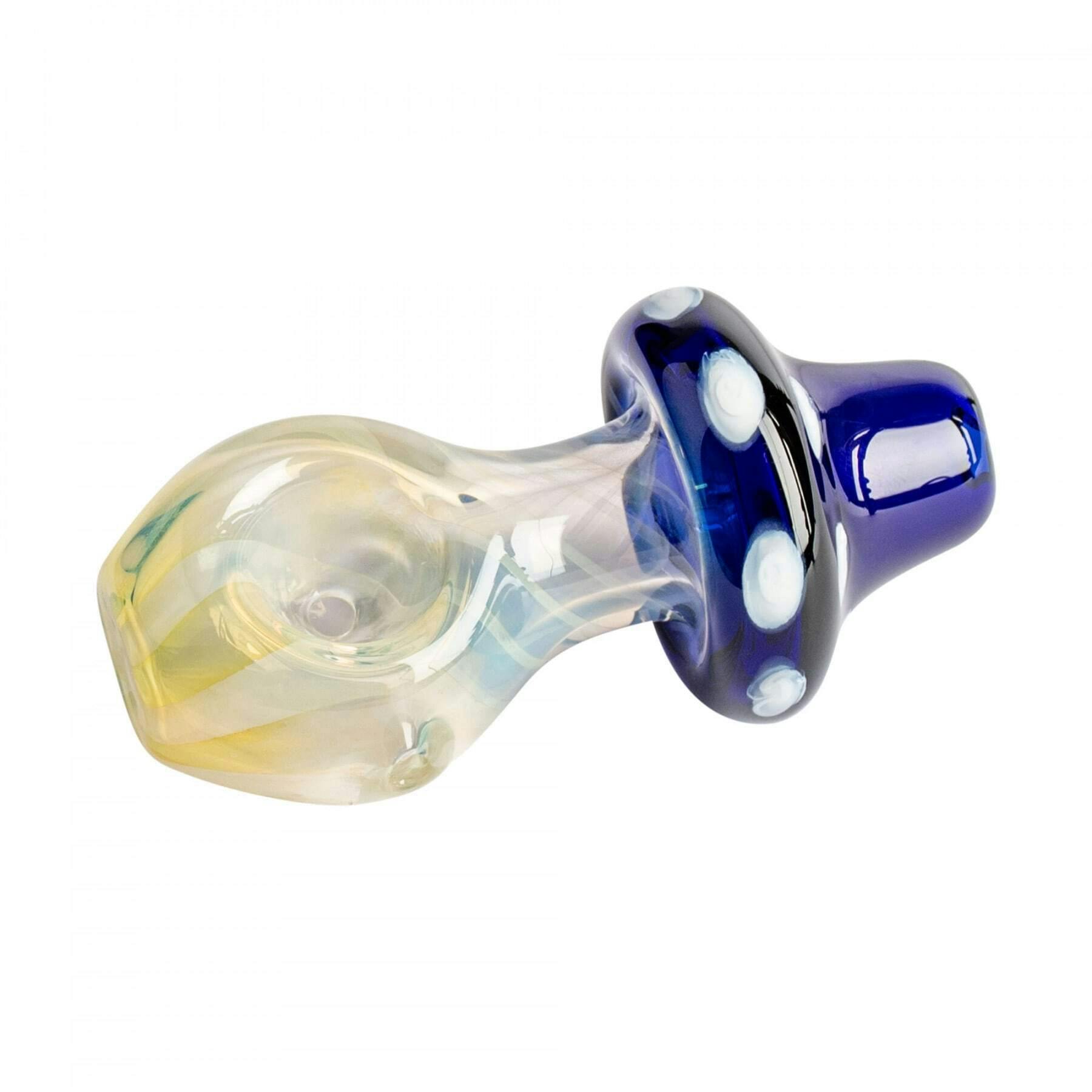 Blue 3.25" Mushroom Pipe