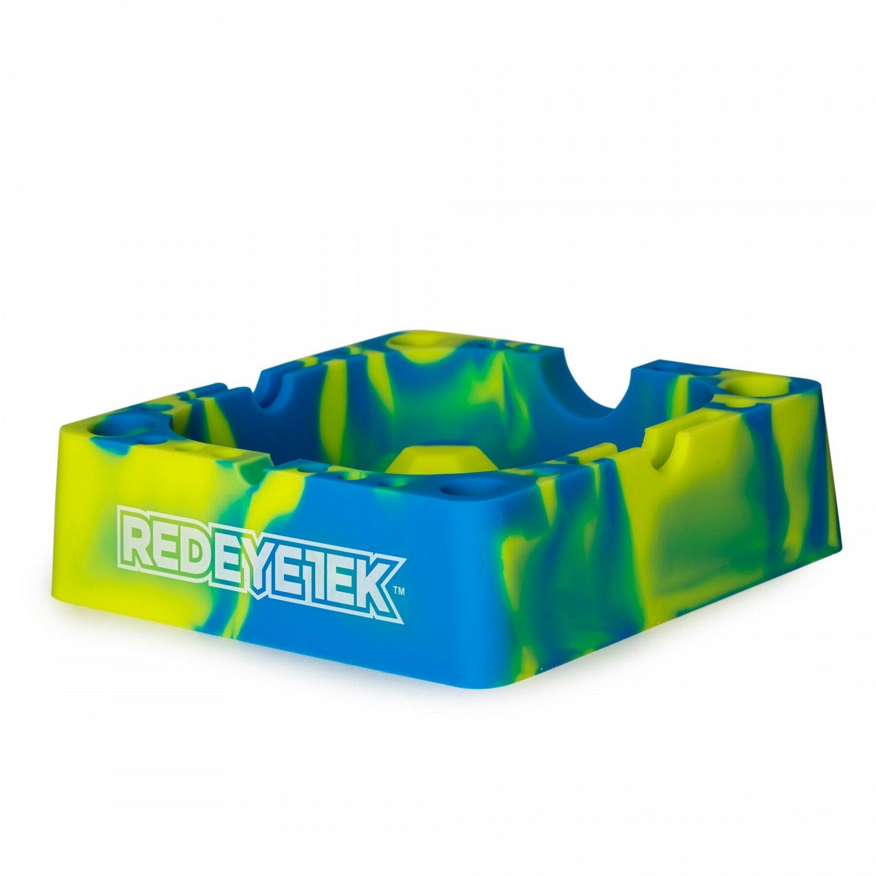 Blue and Yellow 4.75" Silicone Ashtray